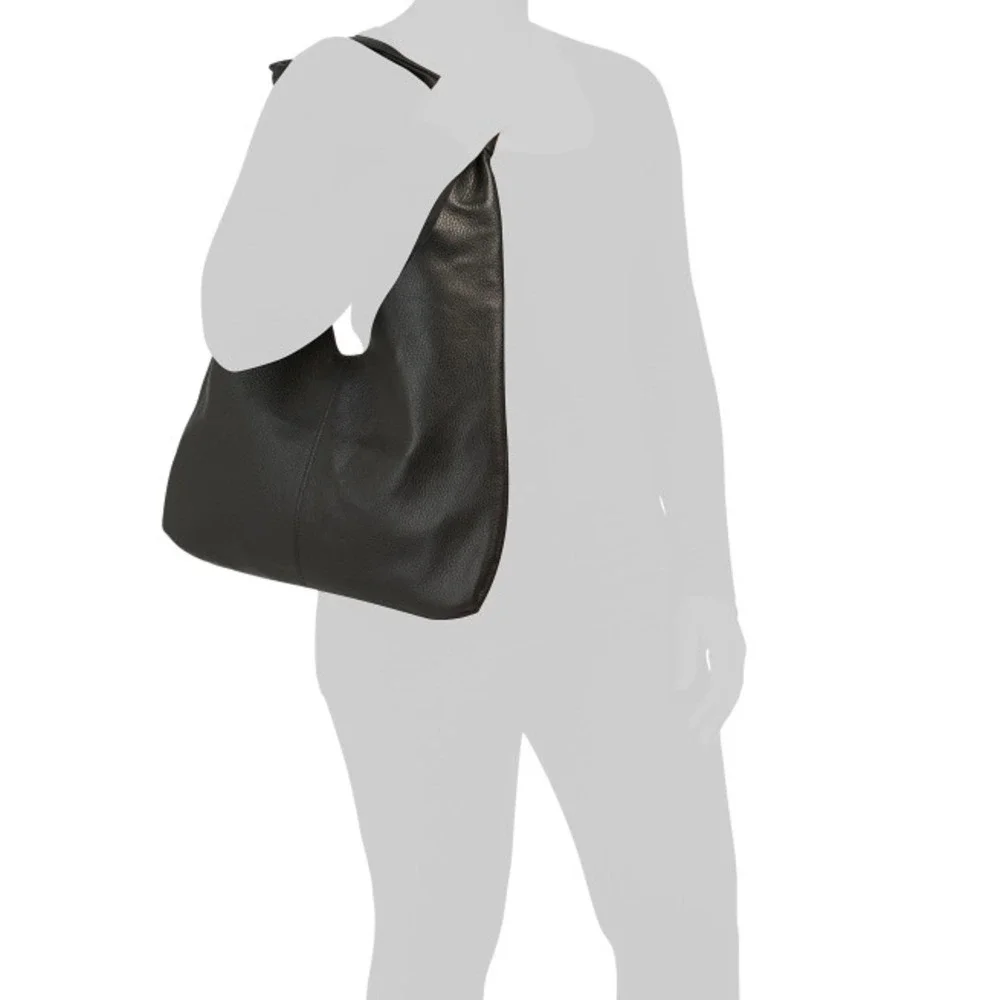 Italian Leather Hobo Bag VIOLA CASTELLANI Made in Italy Soft Unlined‎ Shoulder